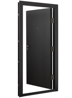 G019 black single steel door