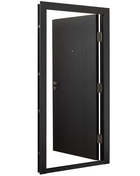 G019 black single steel door