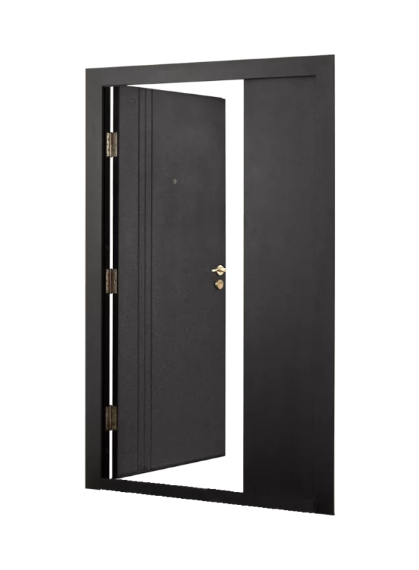 G019 black double steel door