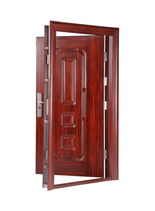 G030 mahagony single steel door