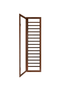 single one panel steel window