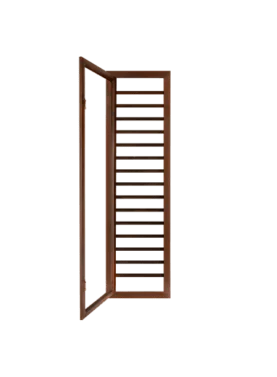 single one panel steel window