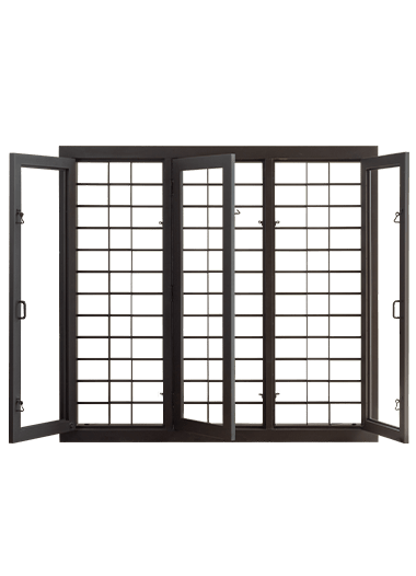 3 panel steel window