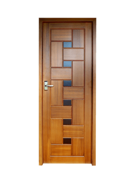 CR012 teak single FRP door